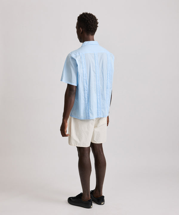 Saturdays New York City Hester Cuba Short Sleeve Shirt Sax Blue
