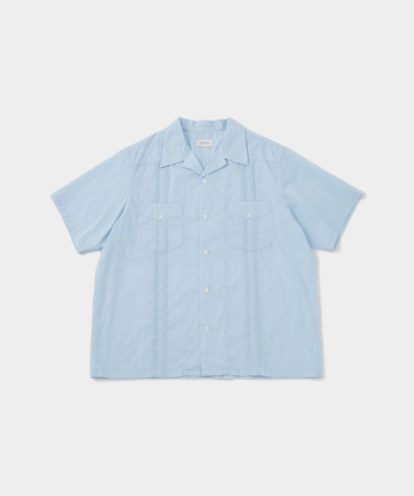 saturdays new york city Hester Cuba Short Sleeve Shirt Sax Blue