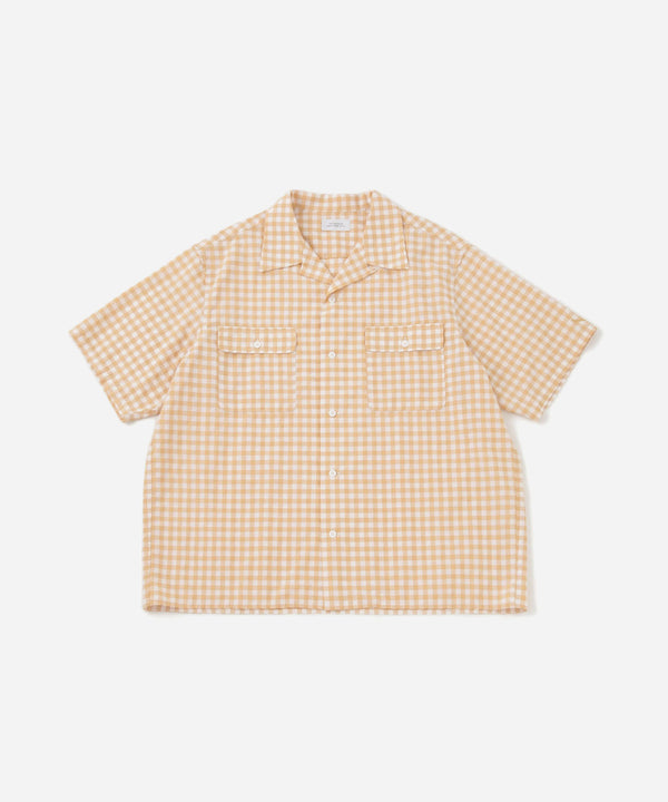 saturdays new york city Hester Gingham Check Shirt Beige