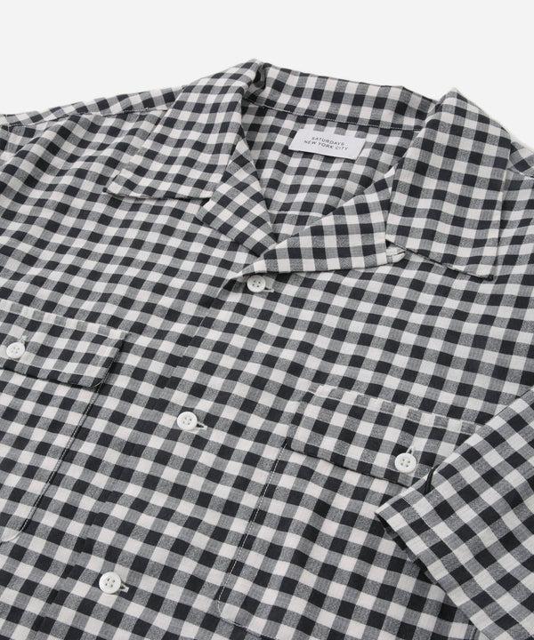 Saturdays New York City Hester Gingham Check Shirt Black