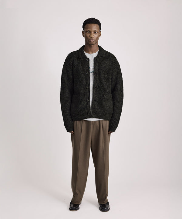 Saturdays New York City Jahmad Long Sleeve Cardigan Black