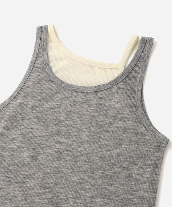 Saturdays New York City Lara Double Color Tank Top Ivory