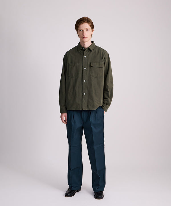 Saturdays New York City Magnus Work Shirt Olive Green