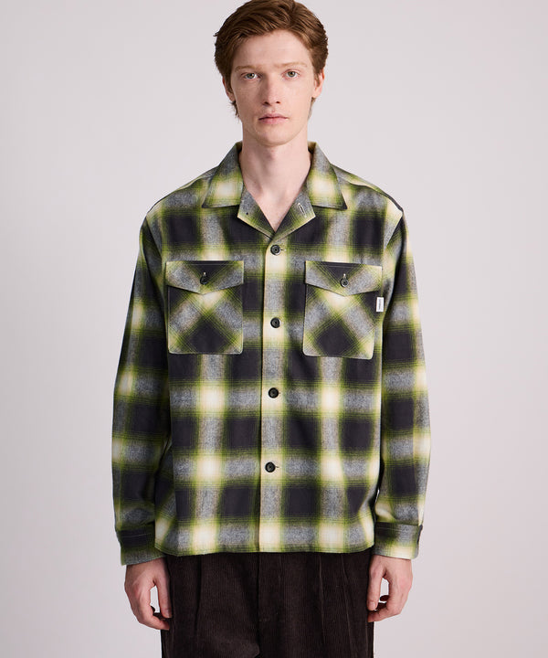 Saturdays New York City Marco Flannel Checked Shirt Green