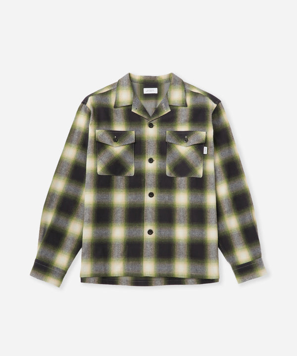 saturdays new york city Marco Flannel Checked Shirt Green
