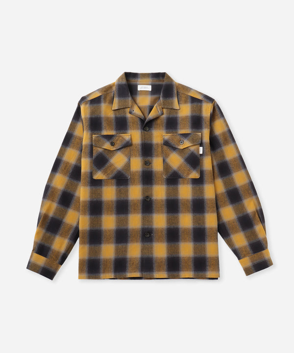saturdays new york city Marco Flannel Checked Shirt Yellow