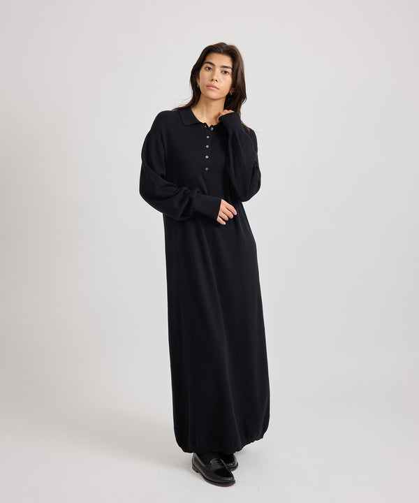 Saturdays New York City Martina Collared Dress Black