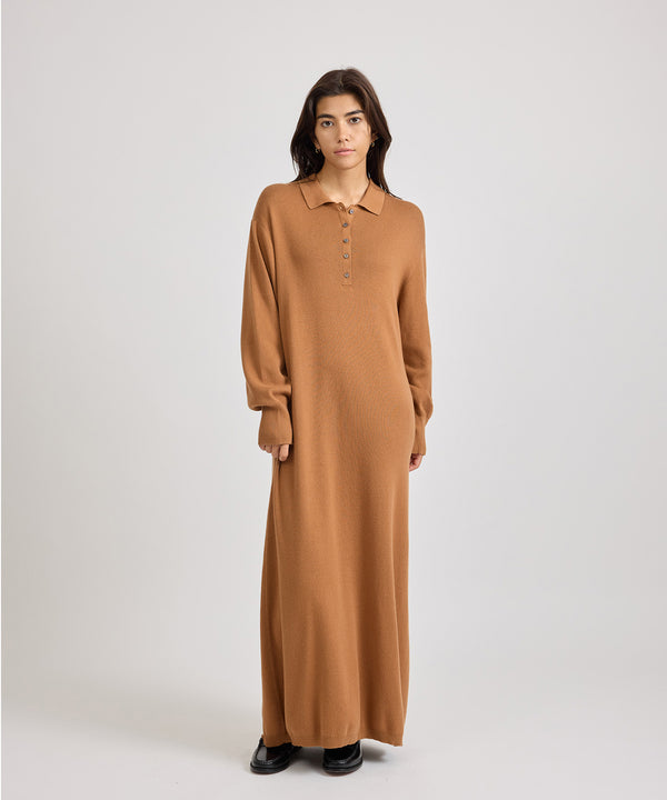 Saturdays New York City Martina Collared Dress Brown