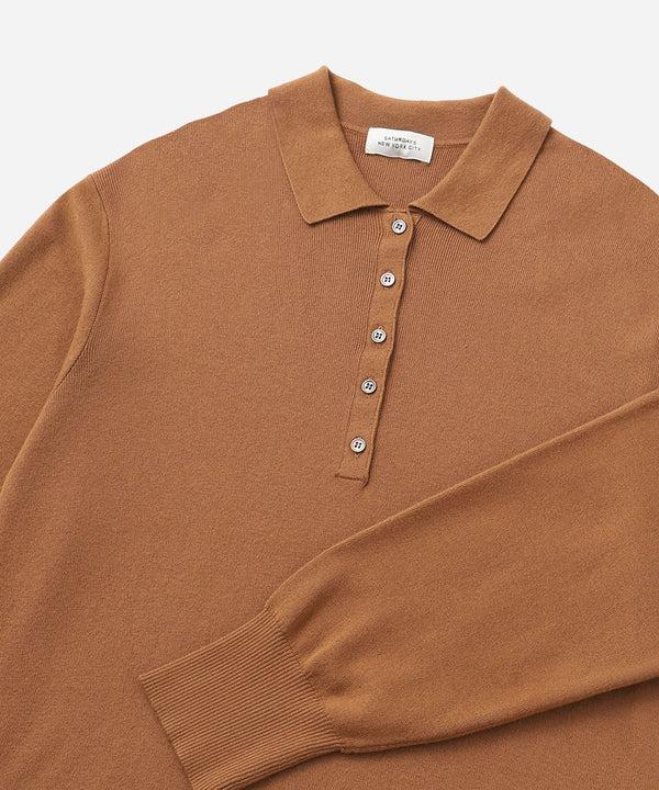 Saturdays New York City Martina Collared Dress Brown