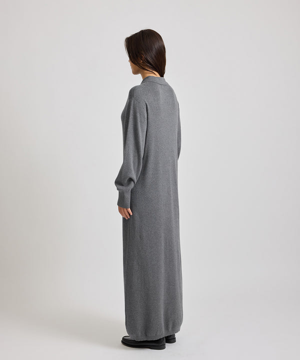 Saturdays New York City Martina Collared Dress Charcoal