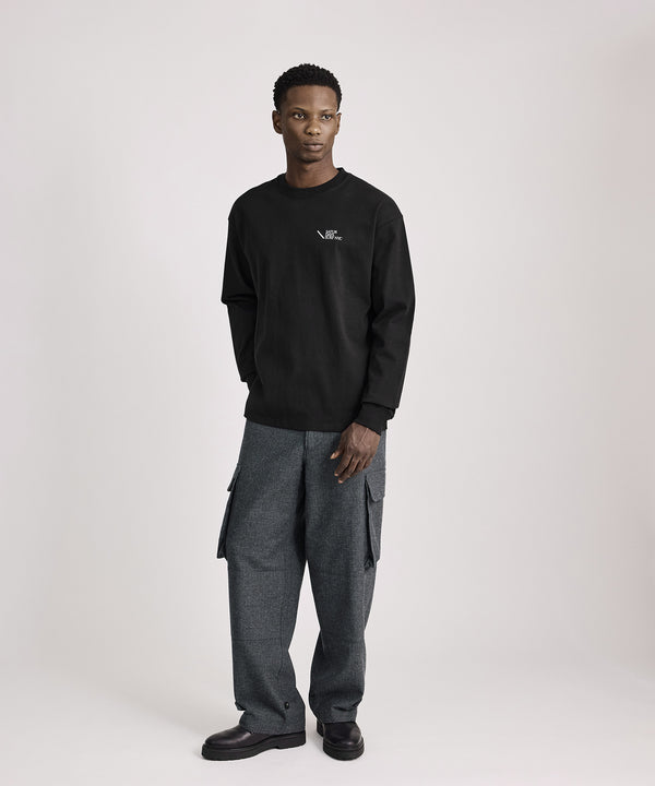 Saturdays New York City Max Weight Relaxed Surf Long Sleeve Tee Black