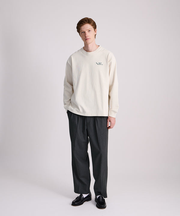 Saturdays New York City Max Weight Relaxed Surf Long Sleeve Tee Ivory