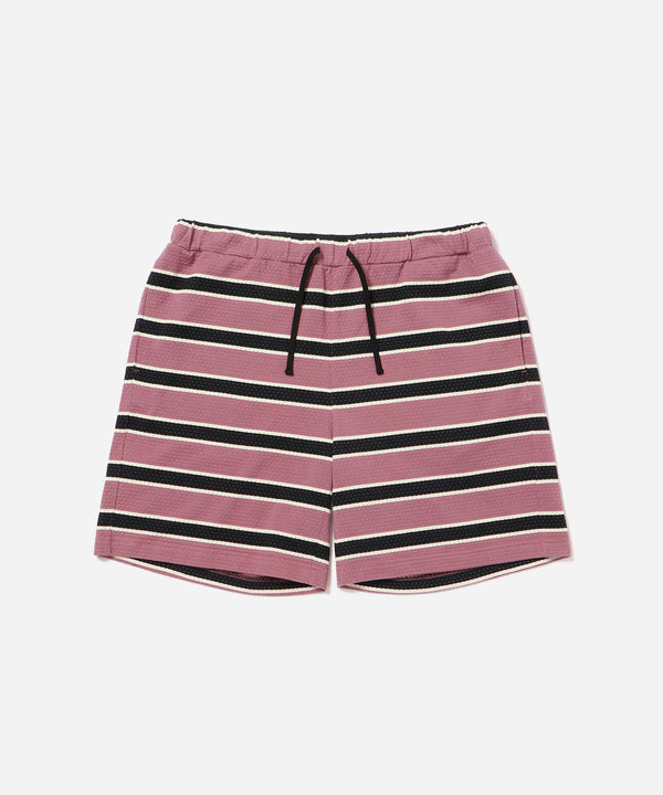 saturdays new york city Mesh Border Stripe Shorts Purple
