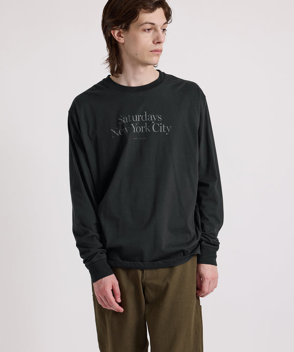 Saturdays New York City Miller Standard Long Sleeve Tee Black