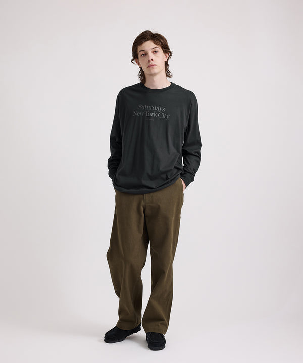 Saturdays New York City Miller Standard Long Sleeve Tee Black