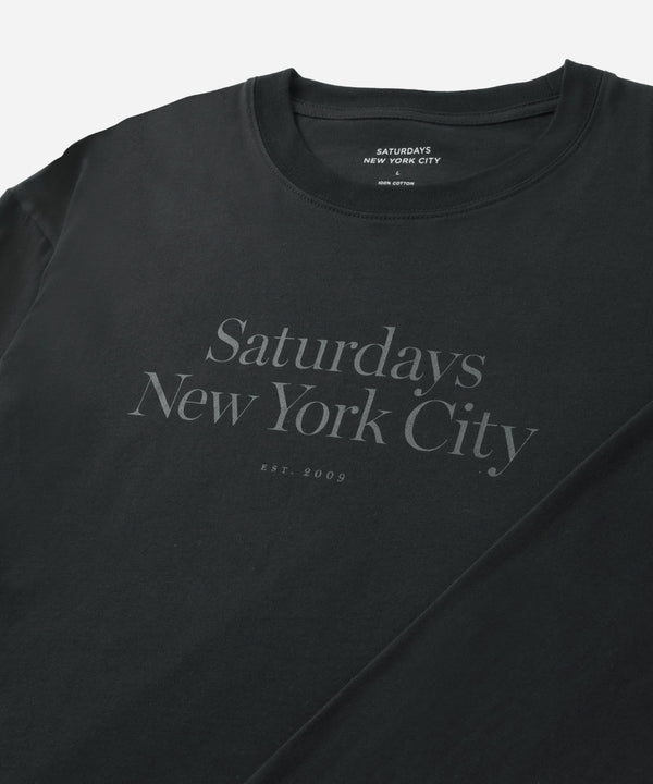 Saturdays New York City Miller Standard Long Sleeve Tee Black