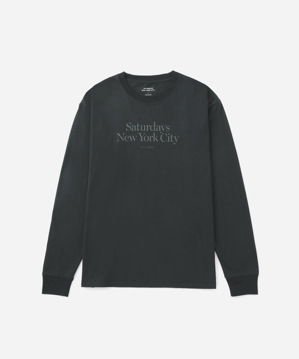 saturdays new york city Miller Standard Long Sleeve Tee Black