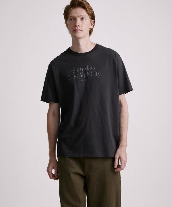 Saturdays New York City Miller Standard Short Sleeve Tee Black