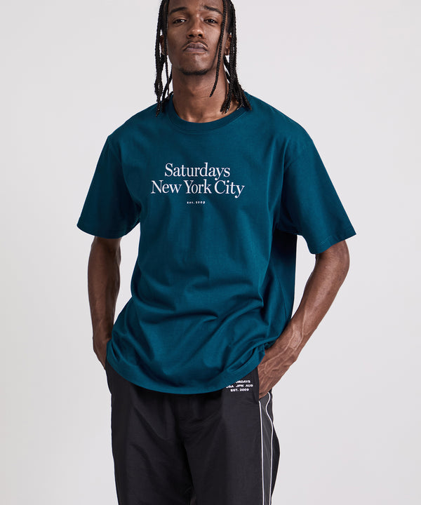 Saturdays New York City Miller Standard Short Sleeve Tee Blue