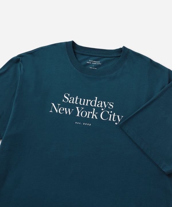 Saturdays New York City Miller Standard Short Sleeve Tee Blue