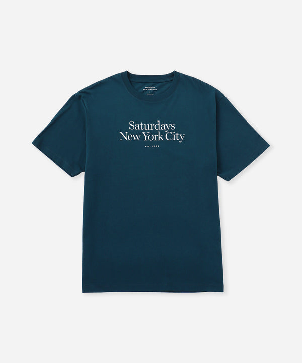 saturdays new york city Miller Standard Short Sleeve Tee Blue