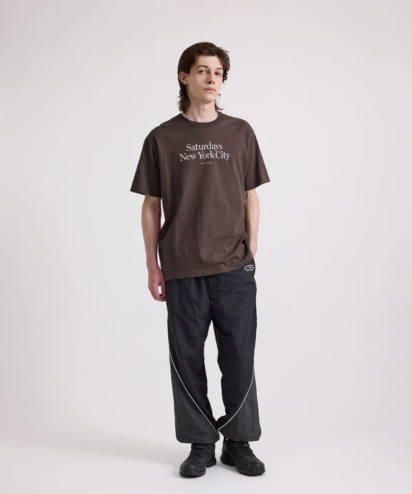 Saturdays New York City Miller Standard Short Sleeve Tee Dark Brown