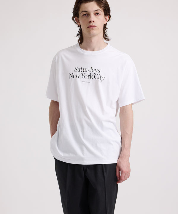 Saturdays New York City Miller Standard Short Sleeve Tee White