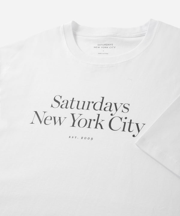 Saturdays New York City Miller Standard Short Sleeve Tee White