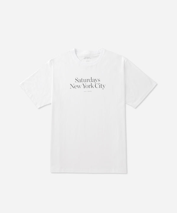 saturdays new york city Miller Standard Short Sleeve Tee White