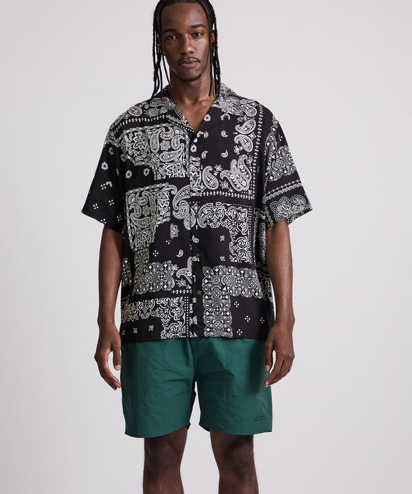 Saturdays New York City MIYAGIHIDETAKA X Saturdays Bandana Short Sleeve Shirt Black