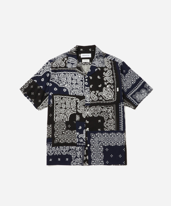 saturdays new york city MIYAGIHIDETAKA x Saturdays Bandana Short Sleeve Shirt Navy
