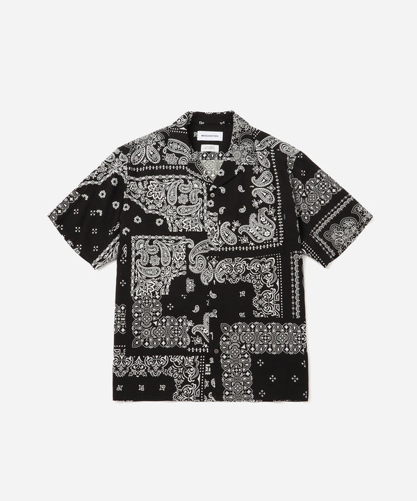saturdays new york city MIYAGIHIDETAKA x Saturdays Bandana Short Sleeve Shirt Black