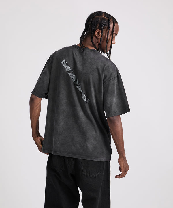 Saturdays New York City MIYAGIHIDETAKA X Saturdays Bandana Slash T-Shirt Black