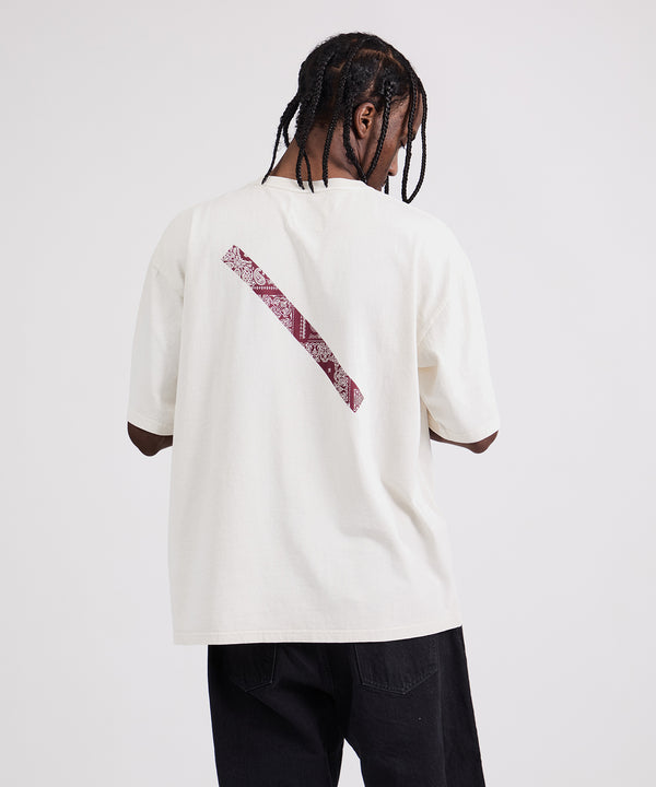 Saturdays New York City MIYAGIHIDETAKA X Saturdays Bandana Slash T-Shirt White