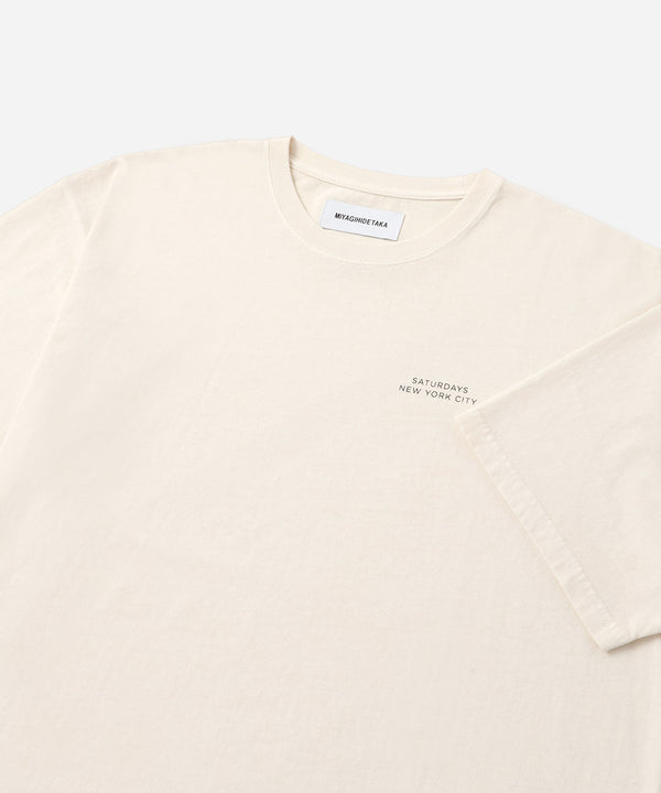Saturdays New York City MIYAGIHIDETAKA X Saturdays Bandana Slash T-Shirt White