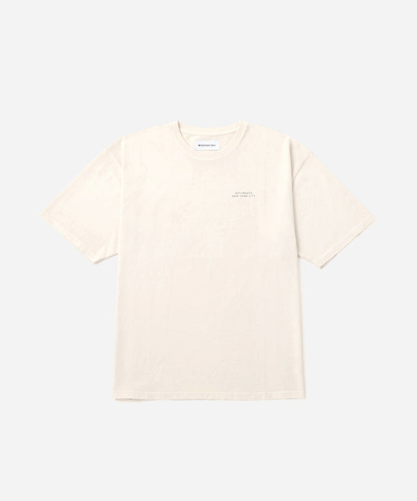 saturdays new york city MIYAGIHIDETAKA x Saturdays Bandana Slash T-Shirt White