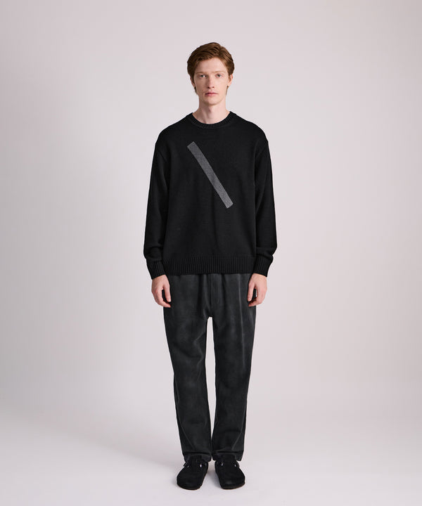 Saturdays New York City Greg Slash Sweater Black