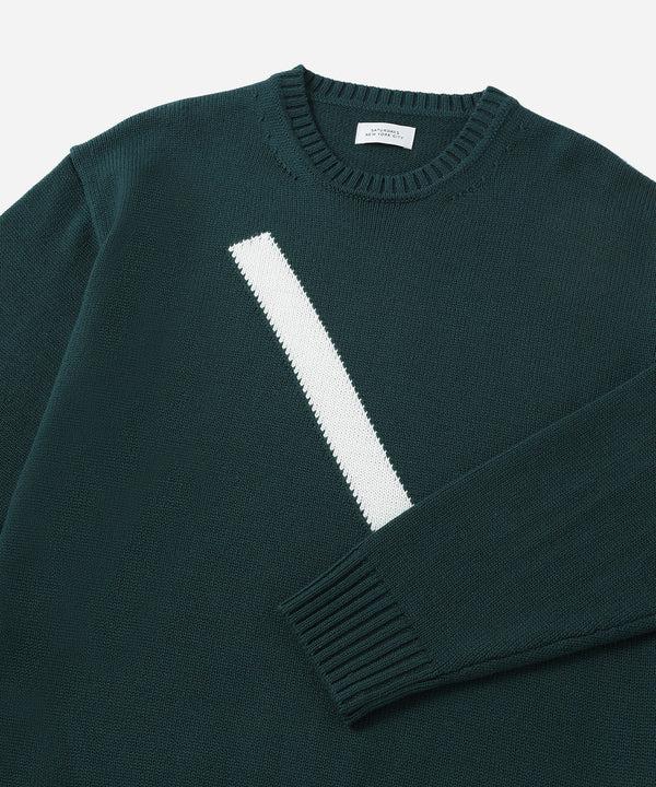 Saturdays New York City Greg Slash Sweater Green