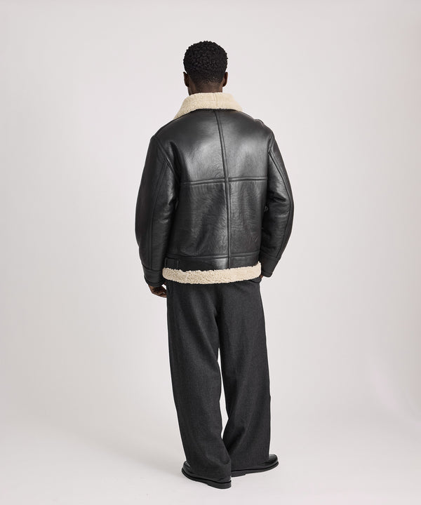 Saturdays New York City Hudson Mouton Jacket Black