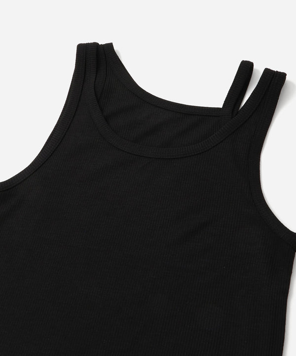 Saturdays New York City Lara Double Tank Top Black