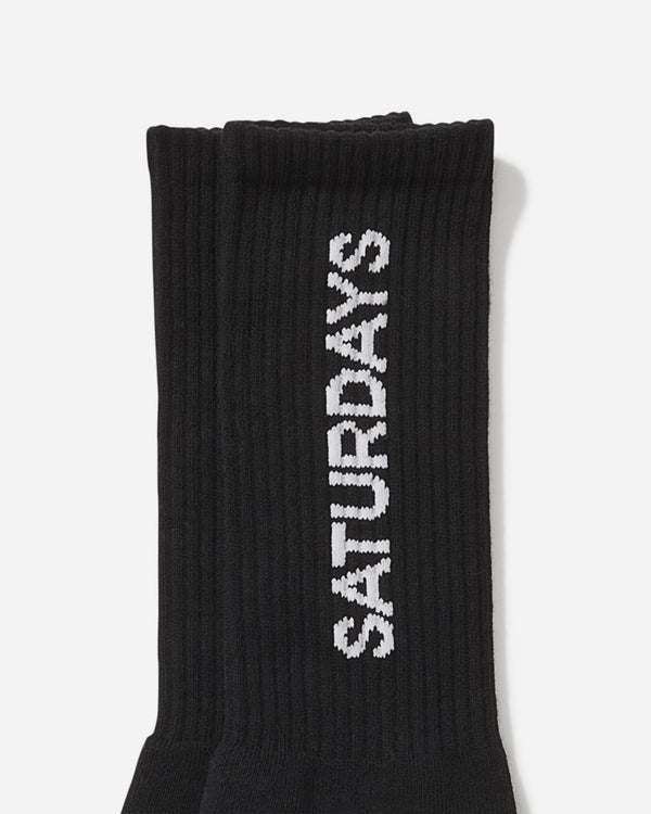 Saturdays New York City Logo Sock Black