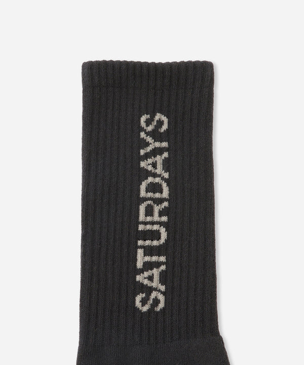 Saturdays New York City Logo Sock Black