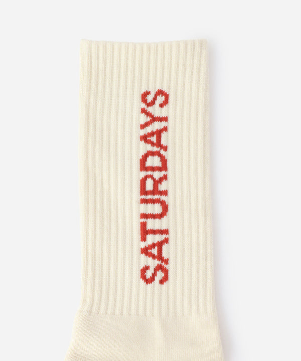 Saturdays New York City Logo Sock Off White
