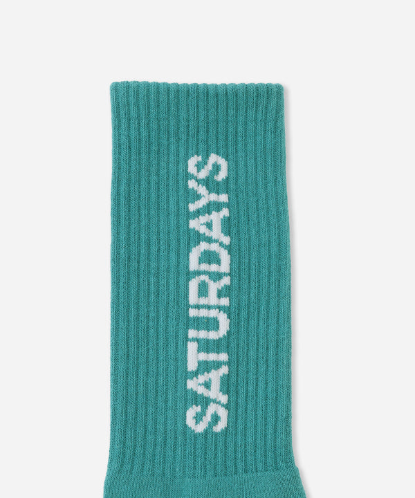Saturdays New York City Logo Sock Turqoise
