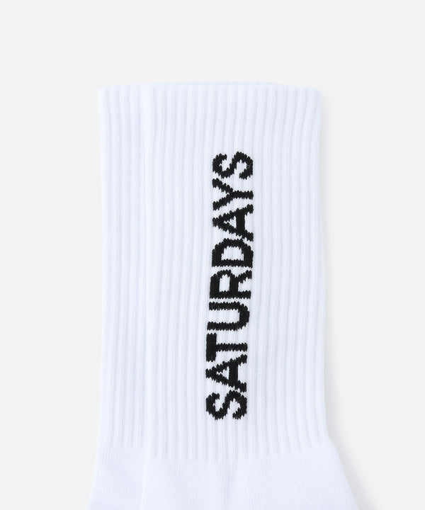 Saturdays New York City Logo Sock White