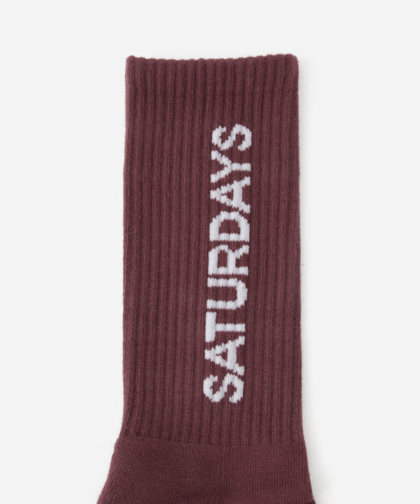 Saturdays New York City Logo Sock Wine