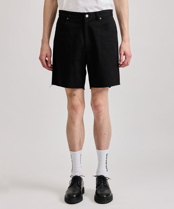 Saturdays New York City Mario Cut Off Shorts Black