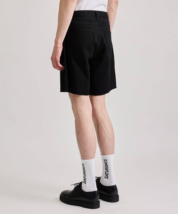 Saturdays New York City Mario Cut Off Shorts Black
