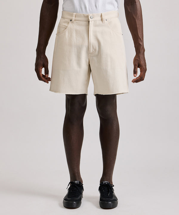 Saturdays New York City Mario Cut Off Shorts Ivory
