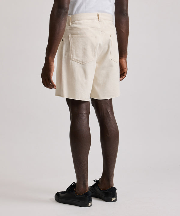Saturdays New York City Mario Cut Off Shorts Ivory
